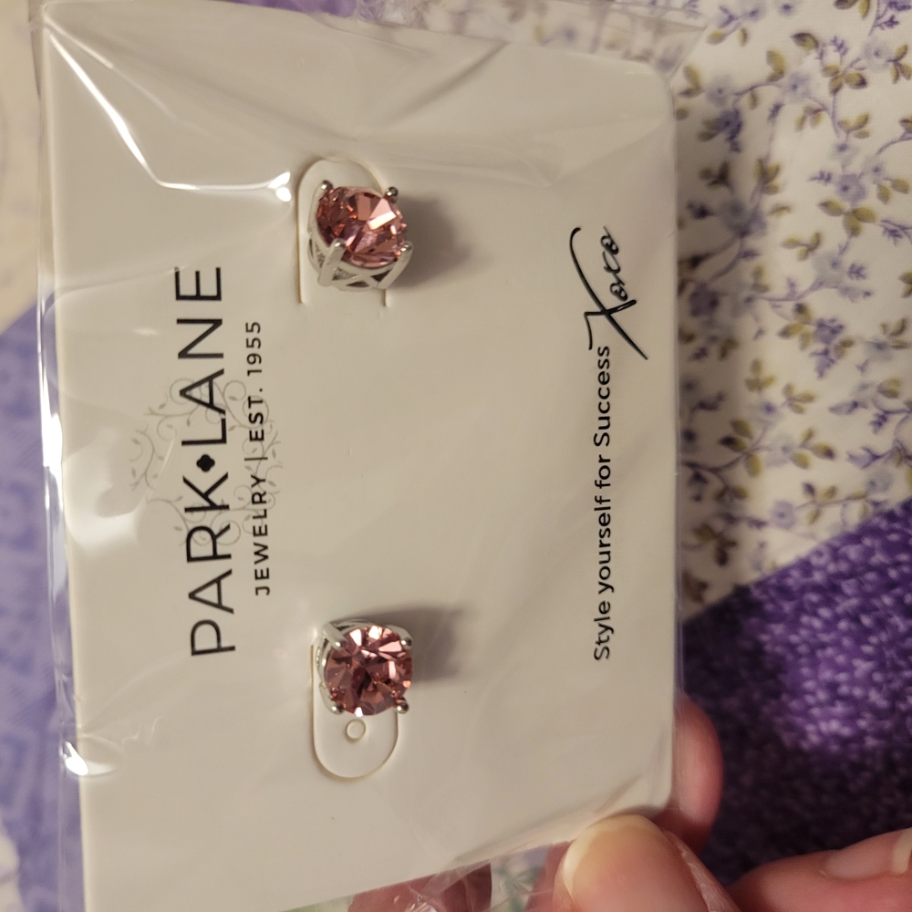 Park Lane Pink Crystal Earrings